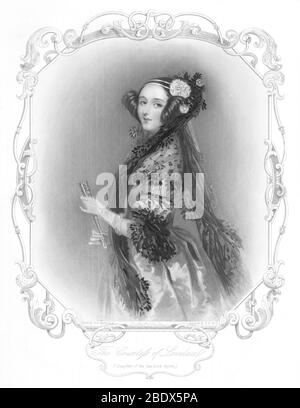 Ada Lovelace, mathématicien anglais Banque D'Images