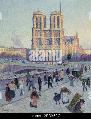 Notre-Dame de Paris, 1901 Banque D'Images