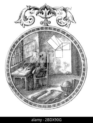 Pythagore de Samos, philosophe grec ancien Banque D'Images