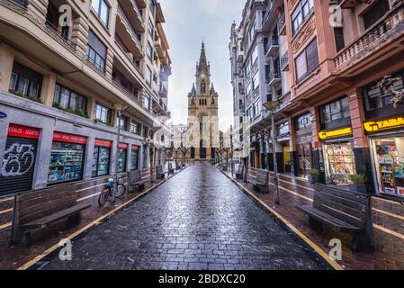 Église de San Ignacio de Loyola dans la ville côtière de San Sebastian située dans la Communauté autonome basque, en Espagne Banque D'Images