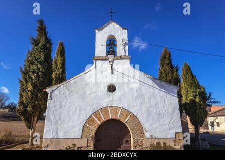 Ermita de San Roque - petite chapelle de Penalba de San Esteban commune de San Esteban de Gormaz, province de Soria en Espagne Banque D'Images