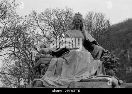 Statue de la reine Elizabeth à Budapest Banque D'Images