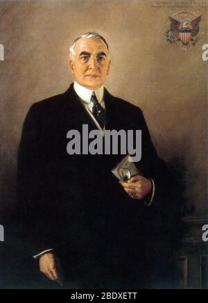 Warren G. Harding, 29e président des États-Unis Banque D'Images