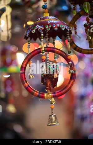 L'image du matériel décoré à la foire des animaux de Pushkar, Ajmer, Rajasthan, Inde, asie Banque D'Images