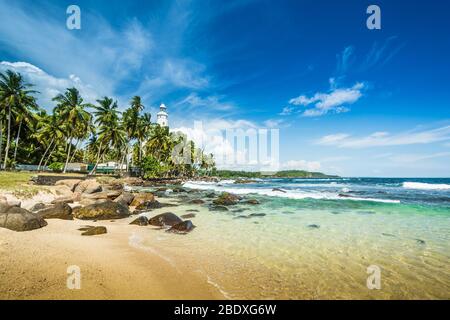 Beau paysage de plage au Sri Lanka Banque D'Images