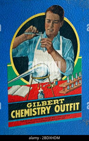 Gilbert Chemistry Set, 1954 Banque D'Images