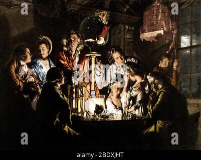 Expérience sur Bird in Air Pump, Joseph Wright, 1768 Banque D'Images