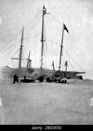 FRAM, expédition arctique, 1895 Banque D'Images