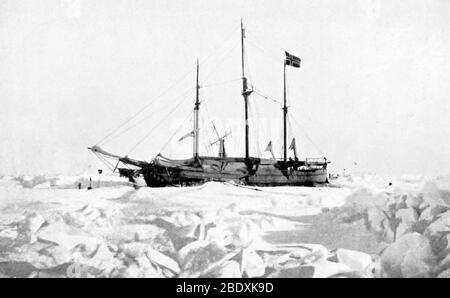 FRAM, expédition arctique, 1895 Banque D'Images