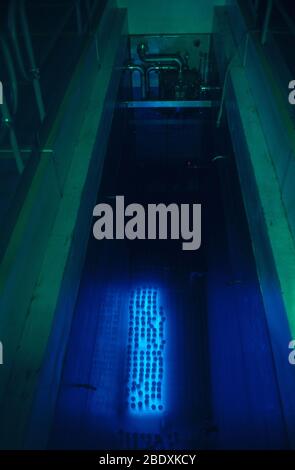 Pool de stockage des déchets nucléaires Banque D'Images