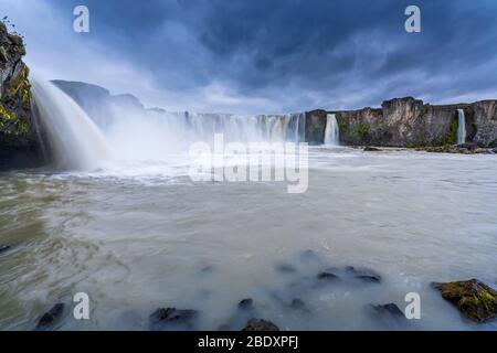 Goðafoss, région du Nord-est, Islande Banque D'Images