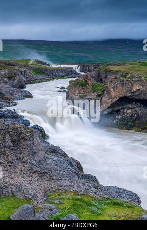 Goðafoss, région du Nord-est, Islande Banque D'Images