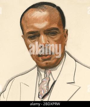 James Weldon Johnson, écrivain et diplomate Banque D'Images