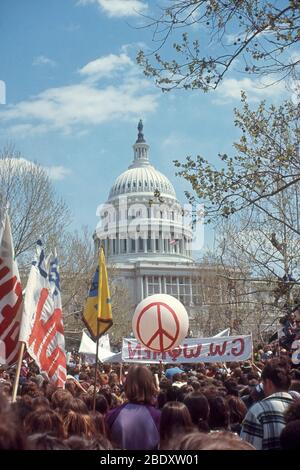 Marche anti-guerre à Washington, D.C Banque D'Images