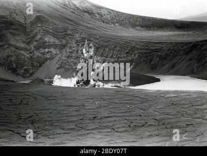 Éruption du volcan Taal Banque D'Images