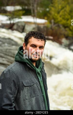 Zone de conservation de Bracebridge Muskoka Algonquin Highlands Bracebridge Ontario Canada in hiver Banque D'Images