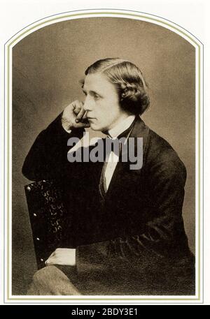 Charles Dodgson AKA Lewis Carroll, auteur anglais Banque D'Images