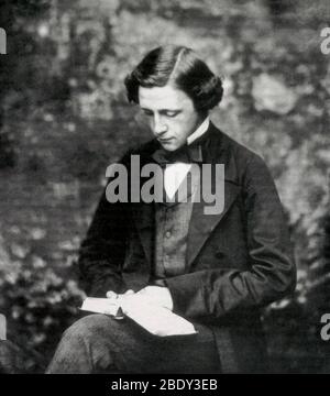Charles Dodgson AKA Lewis Carroll, auteur anglais Banque D'Images