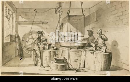 Les fabricants de Nail, c.1763 Banque D'Images