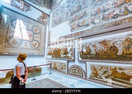 Mosaïques dans une chambre. Banque D'Images