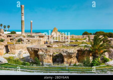 Ruines romaines. Banque D'Images