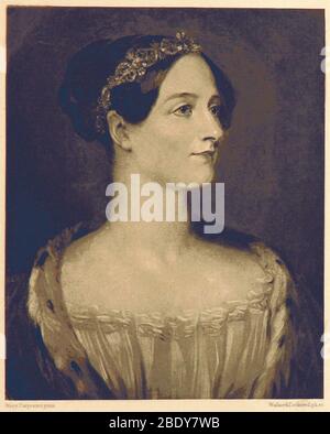 Ada Lovelace, mathématicien anglais Banque D'Images