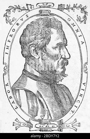 Ambroise Pare, chirurgien français, 1561 Banque D'Images