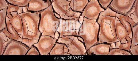 Texture de fond de boue sèche. Bannière de concept De Réchauffement climatique Banque D'Images