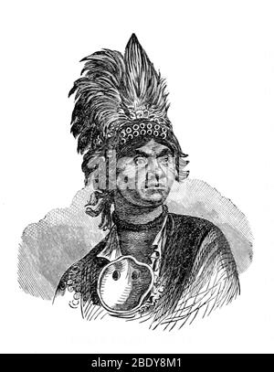 Thayendanegea, Joseph Brant, chef des Indiens Mohawk Banque D'Images