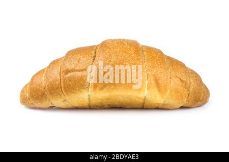 Croissant près isolé sur fond blanc Banque D'Images