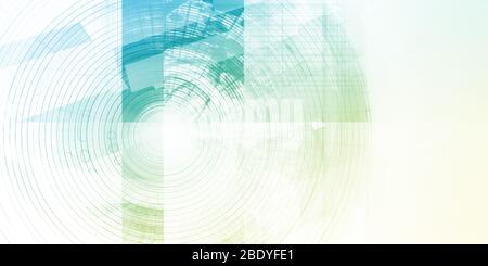 Arrière-plan de la technologie propre avec des lignes simples comme de l'Art Banque D'Images