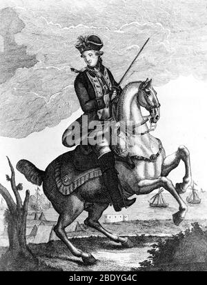 William Howe, officier militaire anglais Banque D'Images