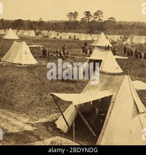 Camp Hamilton, Forteresse Monroe, va Banque D'Images