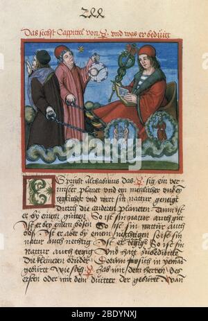 Bonatti, 'Liber Astronomiae', Dieu romain Mercure Banque D'Images