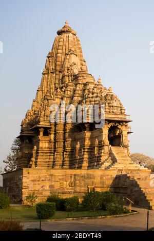 Temples de Khajuraho, Chhatarpur, Madhya Pradesh, Inde Banque D'Images