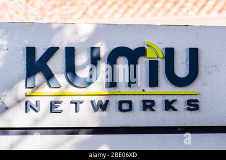 29 janvier 2020 Sunnyvale / CA / USA - logo Kumu Networks à leur siège social dans la Silicon Valley; Kumu Networks Inc fournit des solutions de conception sans fil Banque D'Images