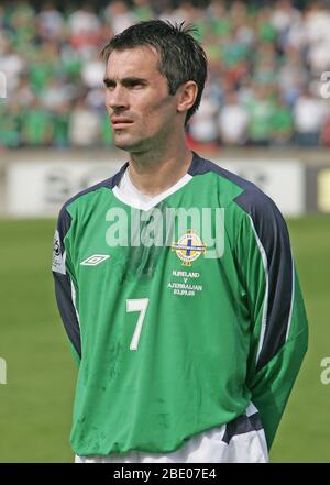 Le joueur de football d'Irlande du Nord Keith Gillespie (Sheffield United). Photo/Paul McErlane Banque D'Images