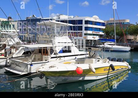 Bateaux dans le Caréenage,Bridgetown,Barbade,Caraïbes Banque D'Images