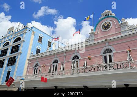 Colonnade historique,Bâtiment,Bridgetown Barbade, Caraïbes Banque D'Images