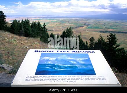 Carte d'interprétation géologique, National Bison Range, Montana Banque D'Images