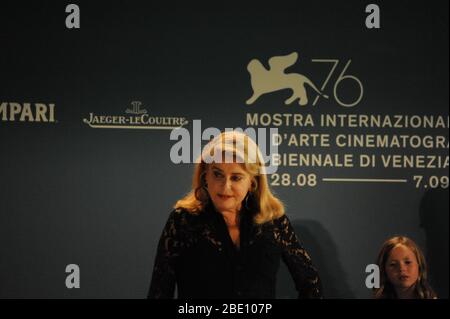 Catherine Deneuve au Festival du film de Venise 2019, photo de Nadja Sayej Banque D'Images