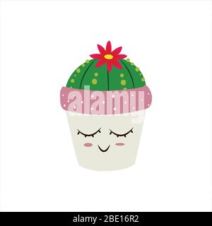 Mignon cactus succulent clip art illustration botanique dessin Illustration de Vecteur