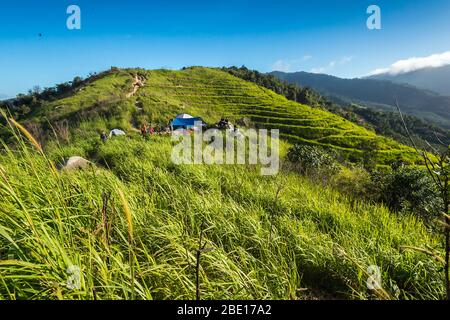 Lever du soleil au parc de Broga Hill, Semenyih Selangor Banque D'Images