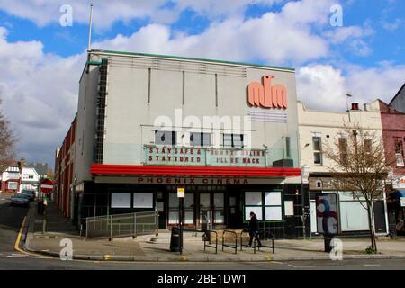 Le cinéma phoenix a fermé ses portes lors de la pandémie mondiale londres angleterre Royaume-Uni Banque D'Images