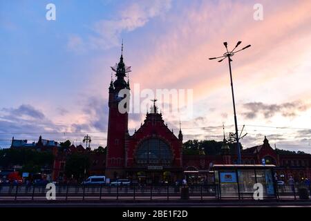 Gare de Gdansk Glowny Banque D'Images