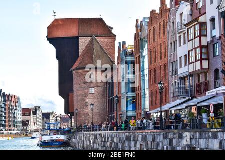 La grue de Gdansk Banque D'Images