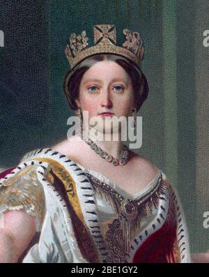 LA REINE VICTORIA (1819-1901) en 1845 Banque D'Images