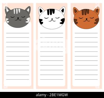JOLI imprimé vectoriel CHATON, carte postale pour bébé. Cartes de vœux, cartes d'anniversaire pour bébé affiche ou bannières autocollants Illustration de Vecteur