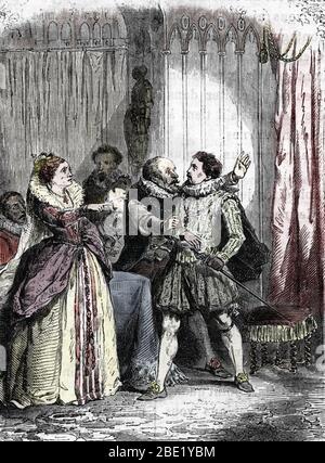 'La regente Marie de medicis (1575-1642) et son fils favoi Concini (1575-1617)' (la regent Marie de Medicis et son favori Concini Concini, M. Banque D'Images