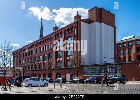 Berlin-Mitte, Ackerstrasse ancienne usine historique de briques rouges AEG (General Electricity Company) Banque D'Images